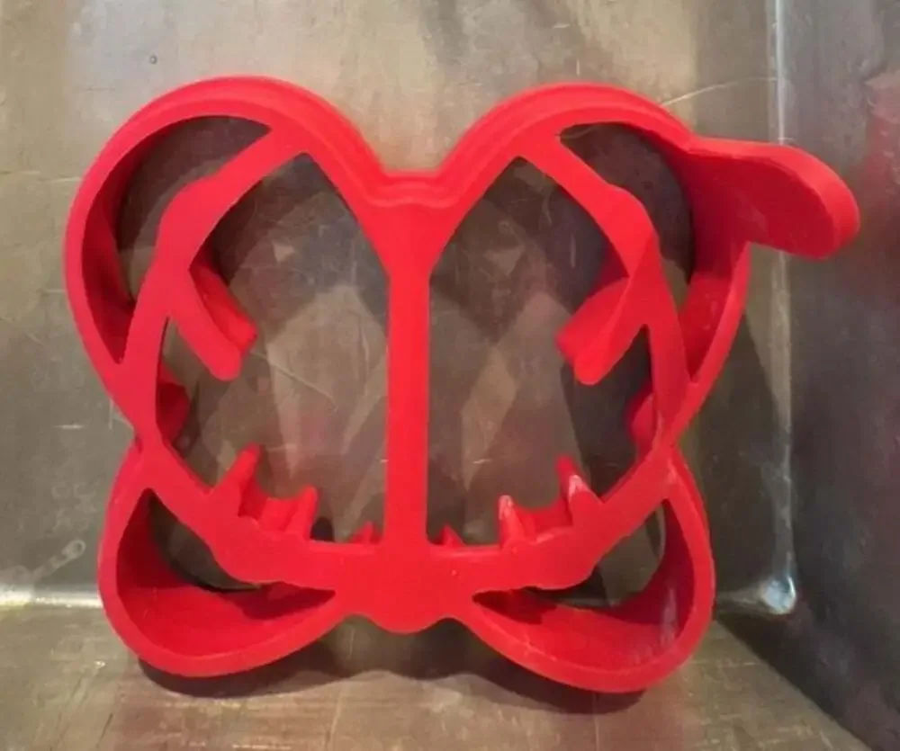 Red Silicone Egg and Pancake Mold Set of 3 Shapes